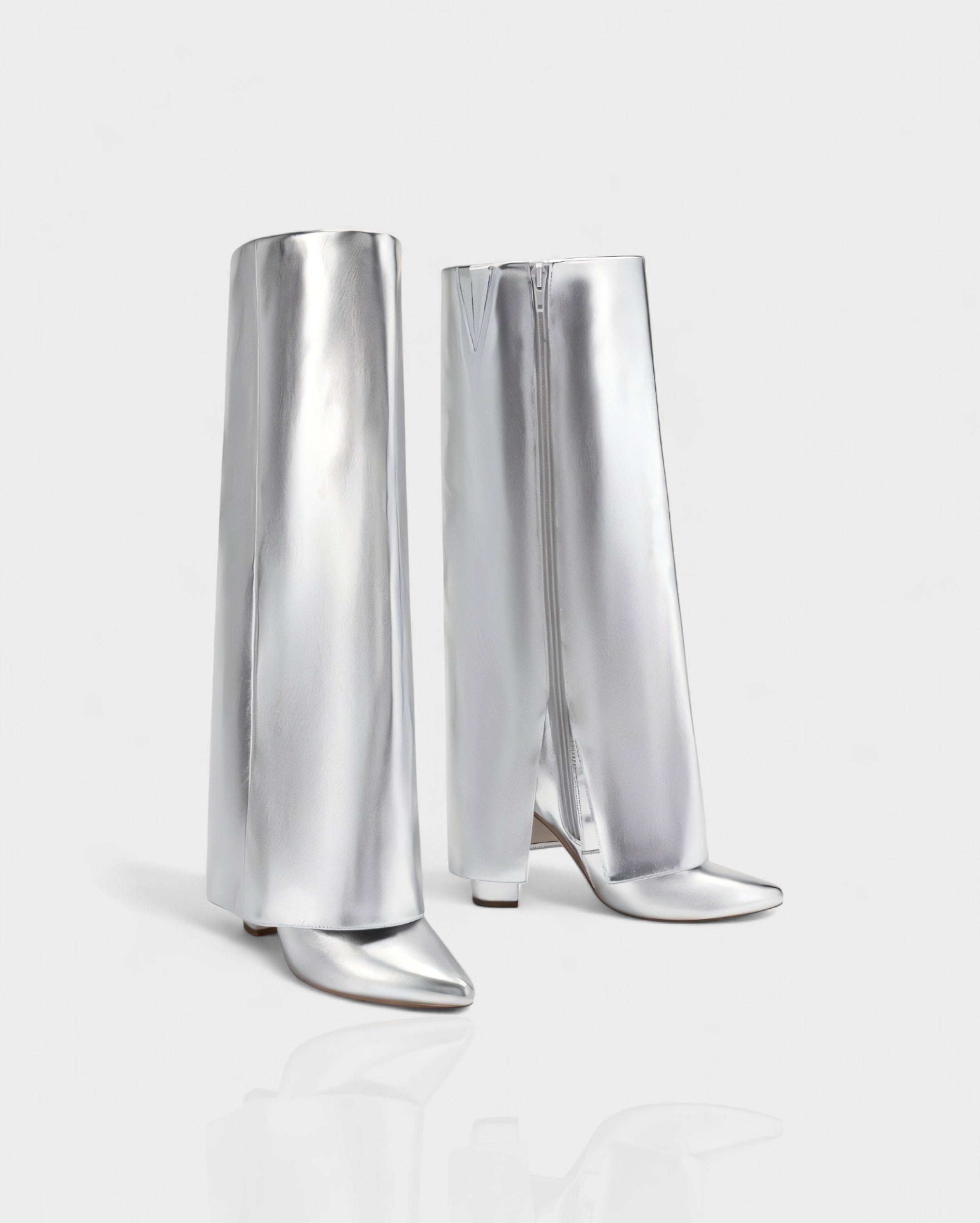 MAISY | Straight Metallic Boots
